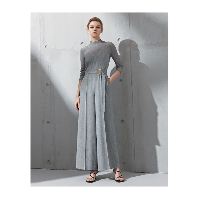 FALEMIG-歌系款气质通勤针织连体裤EWF321K03200