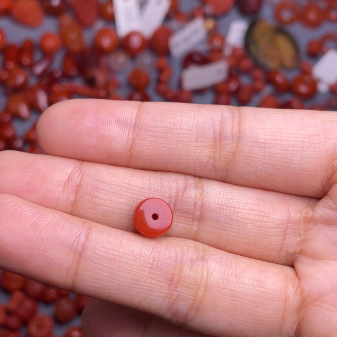 【闪购商品】南红玛瑙未镶嵌瓦西8mm三*