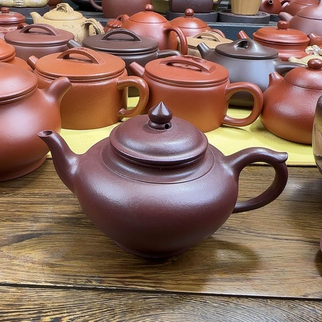紫砂茶壶笑樱紫泥
