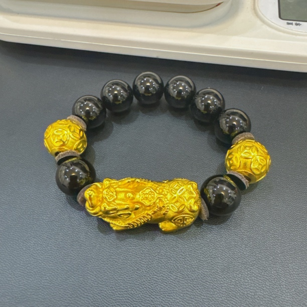 合金手链 独家款 火烧材质3.8cm（20克厚壁）貔貅手链 