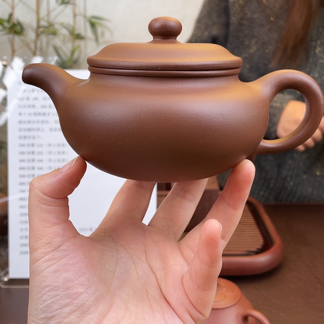 天***涯紫砂茶壶老紫泥仿古380cc 双十二活动