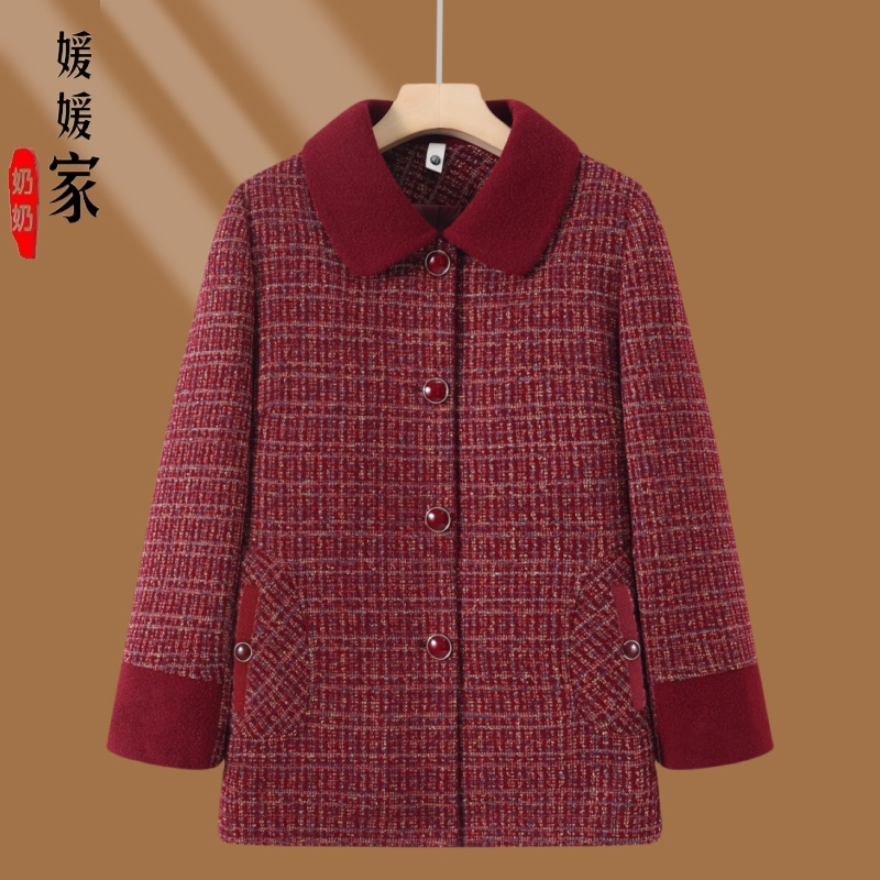 中老年人秋装女外套2025年新款洋气妈妈上衣60岁70奶奶装春秋衣服