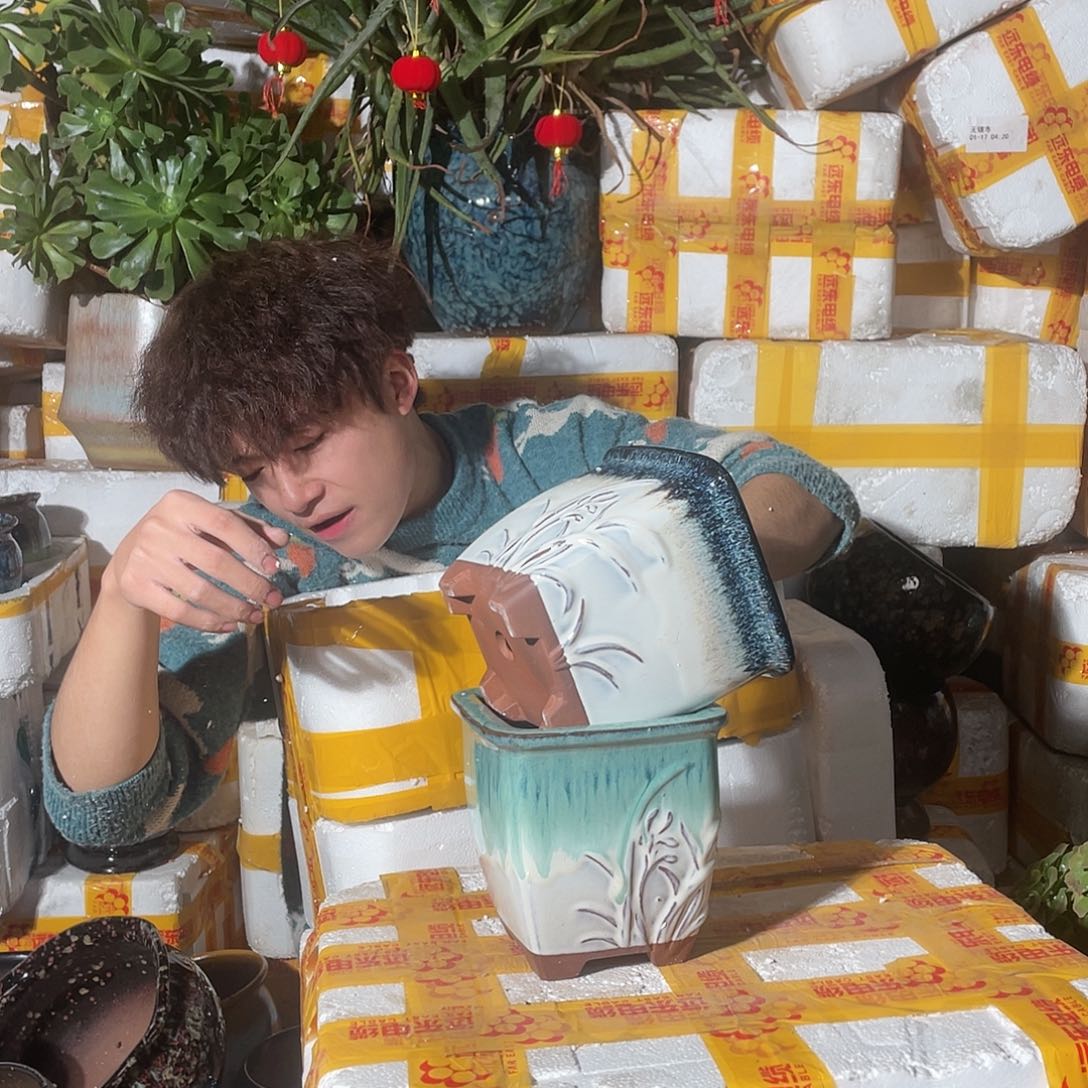 红陶宜兴紫砂花盆