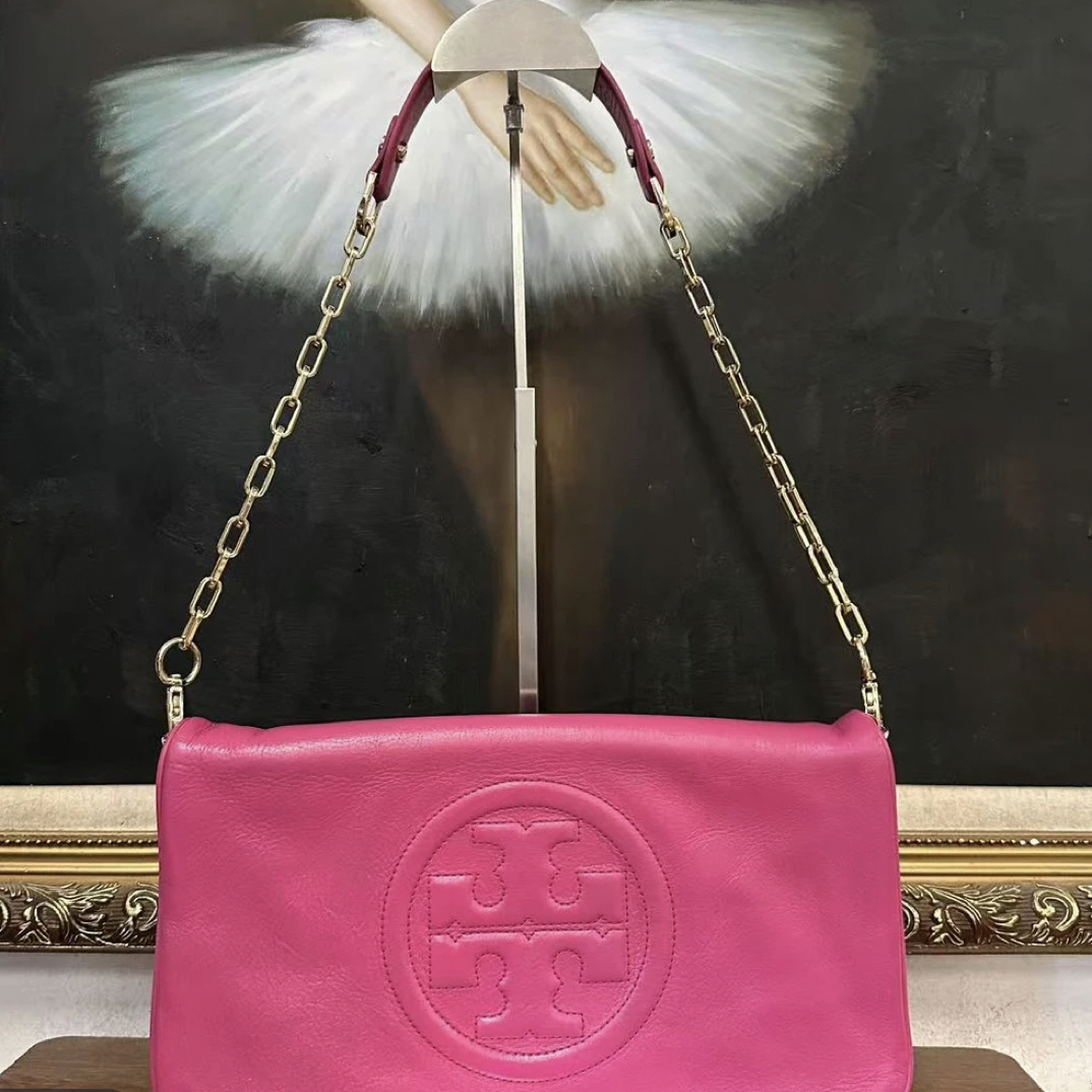 95新 TORY BURCH/汤丽柏琦  /Lemon Vintage/单肩包/1019