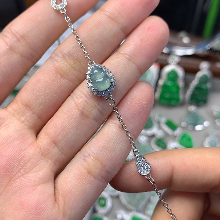 翡翠未镶嵌手链手链