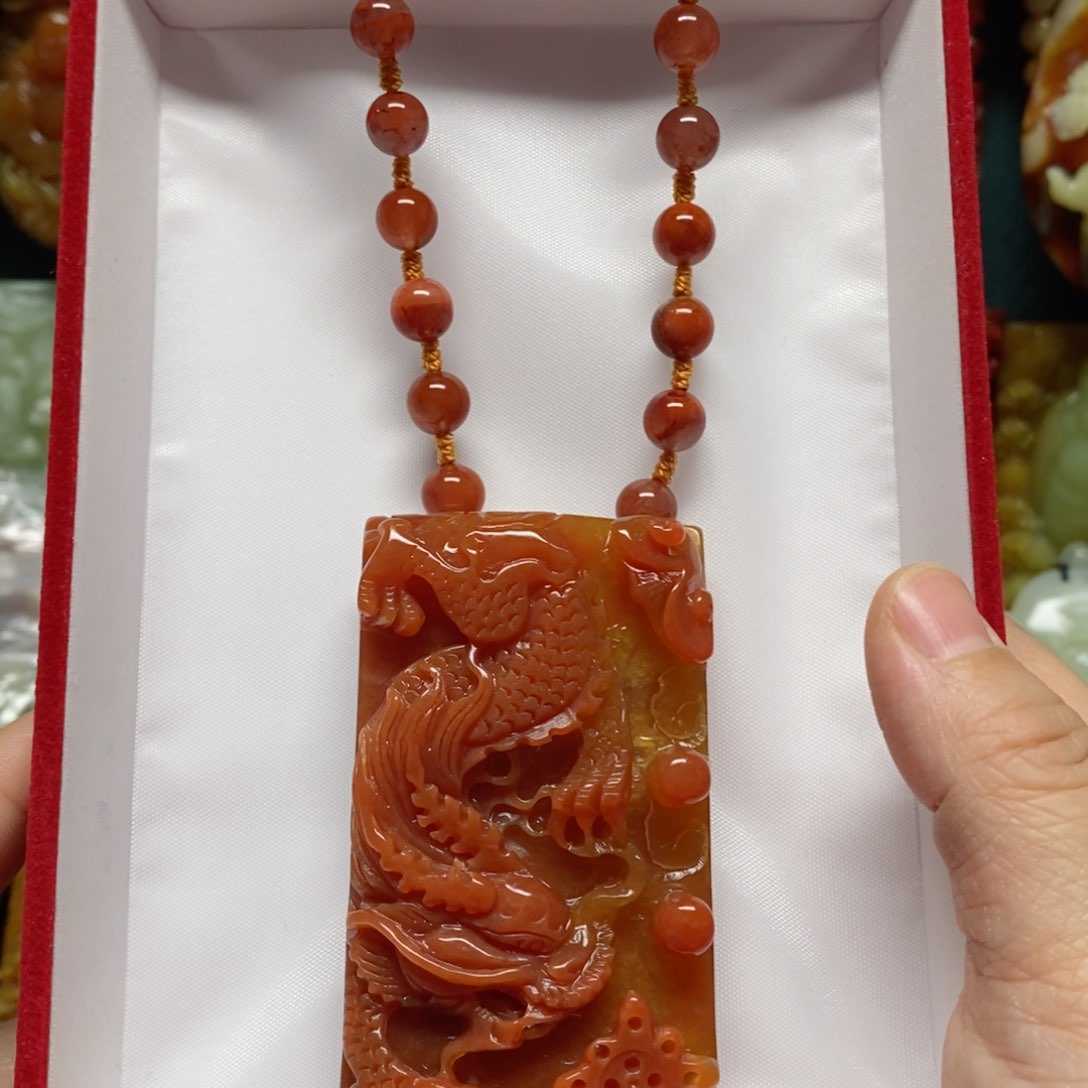 岫玉吊坠(赠链)未镶嵌喜****龙