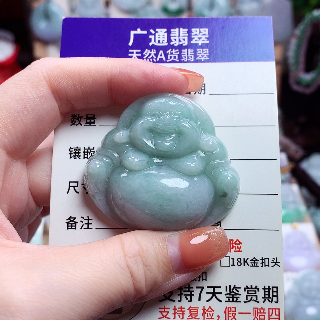 颈饰未镶嵌翡翠佛公09