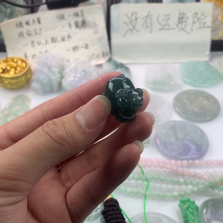 翡翠颈饰未镶嵌＿