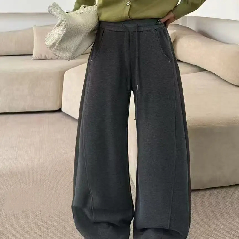 小涂豆家加绒弯刀运动裤