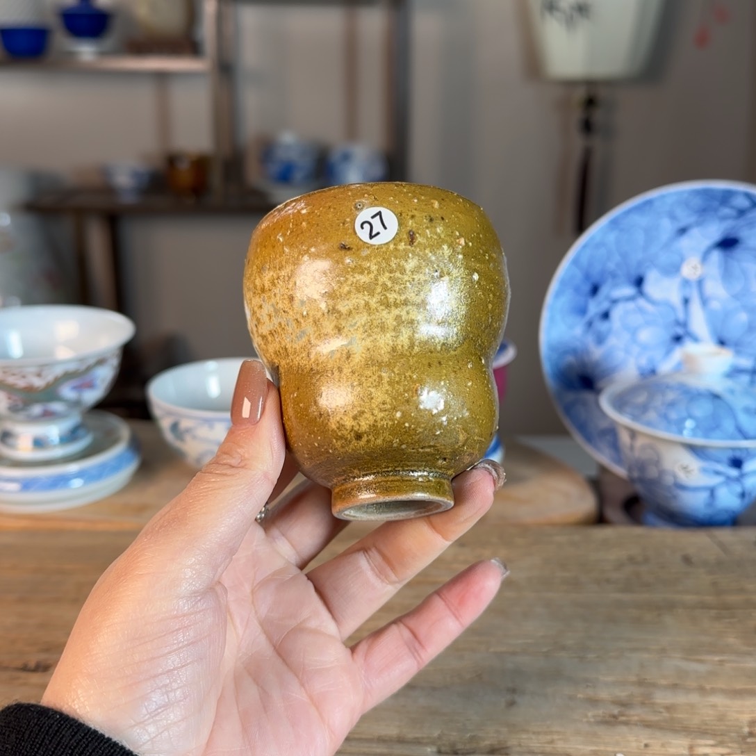 杯景德镇陶瓷柴烧多人