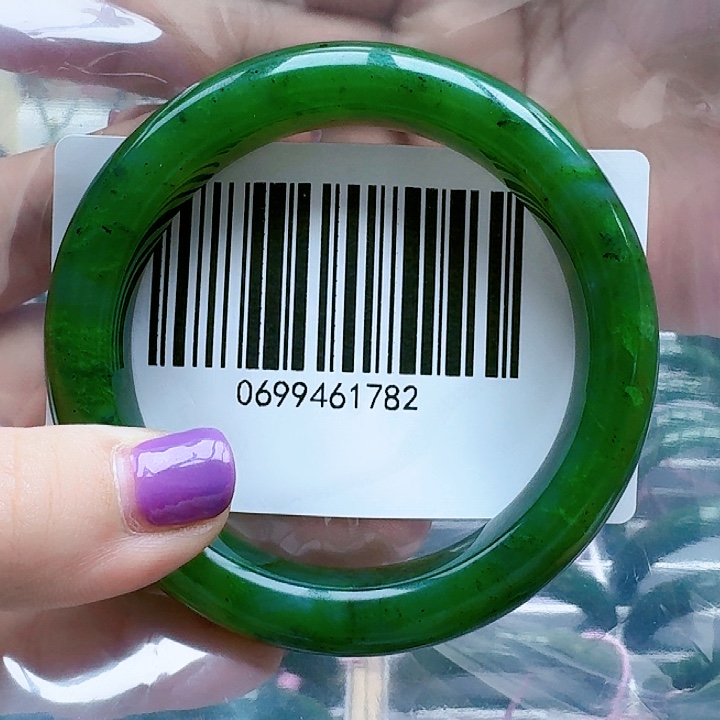 和田玉（碧玉）未镶嵌手镯5859包容