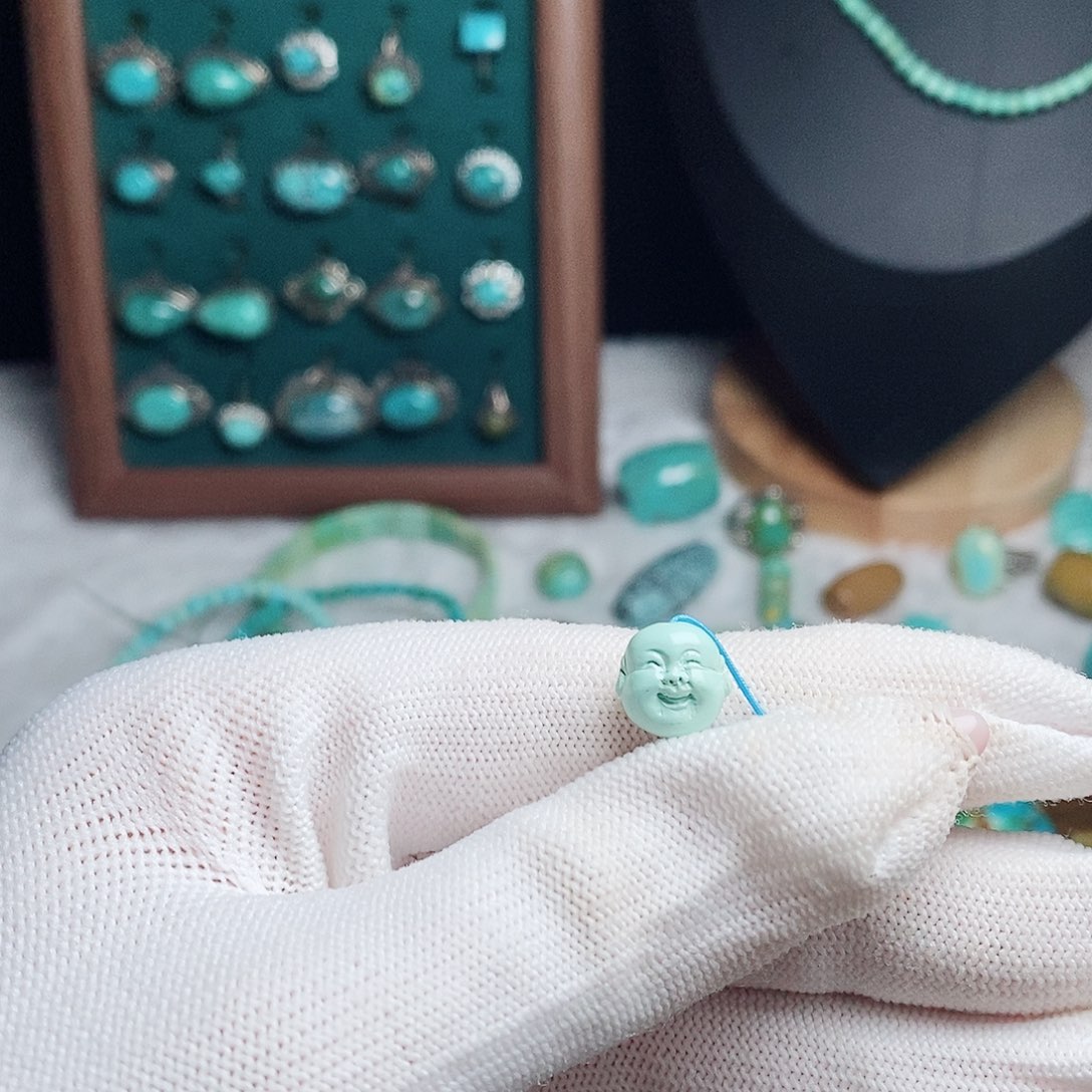 未镶嵌绿松石珠宝奇石