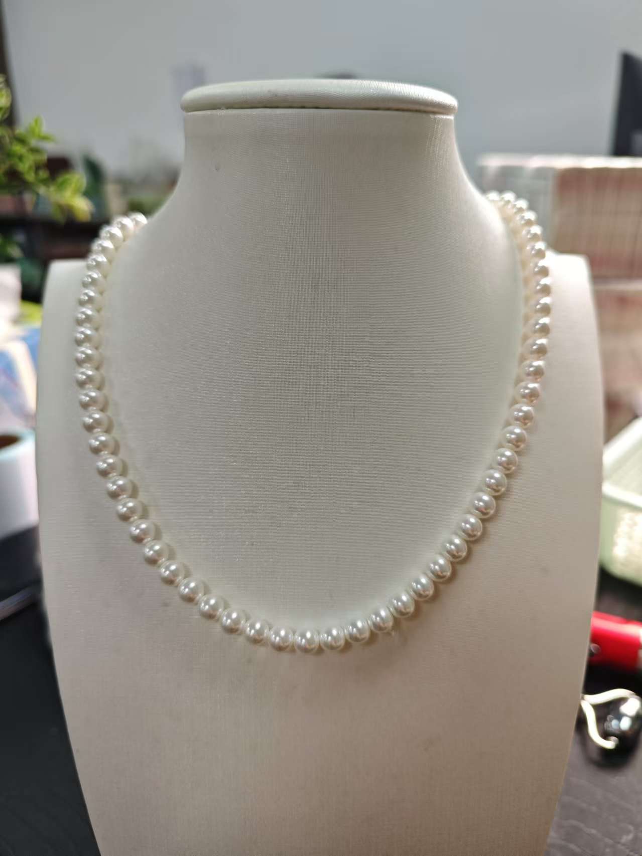 E58无暇极光白澳6M项链时尚百搭女款