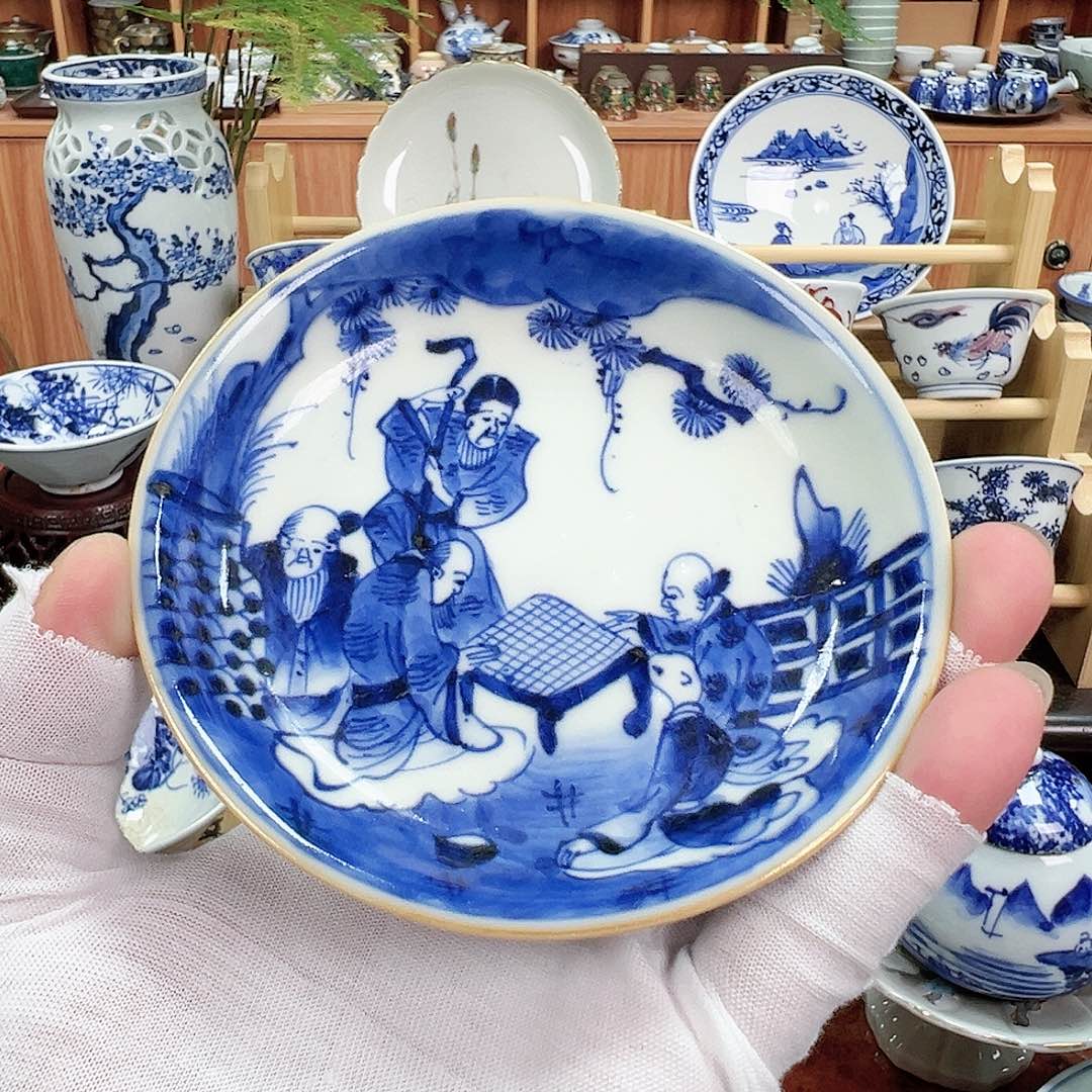 柴窑茶具茶杯茶壶盘子