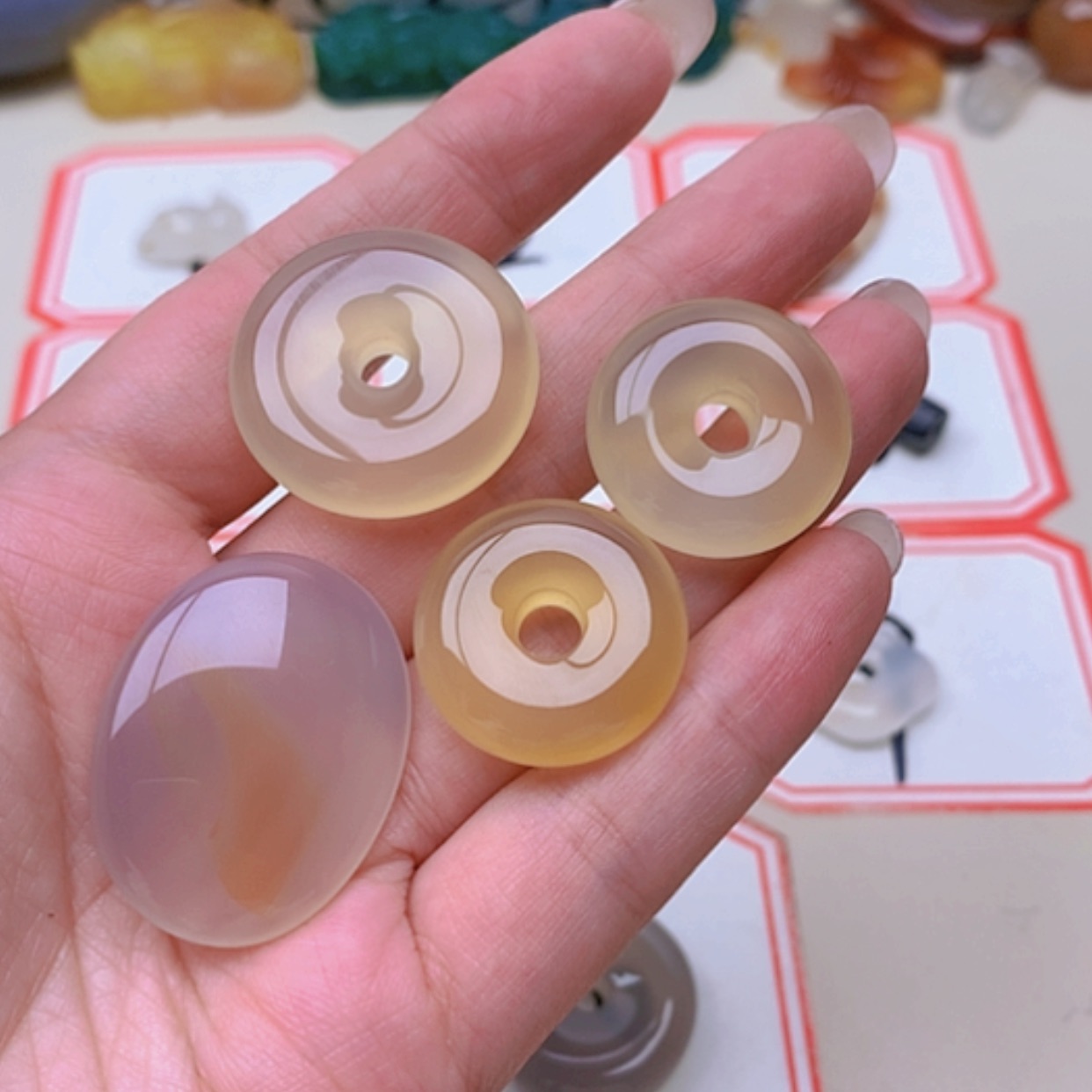 【闪购商品】未镶嵌玛瑙/玉髓珠宝半成品泽***0