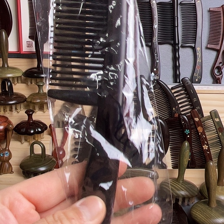 红酸枝木类乌木遐思梳子