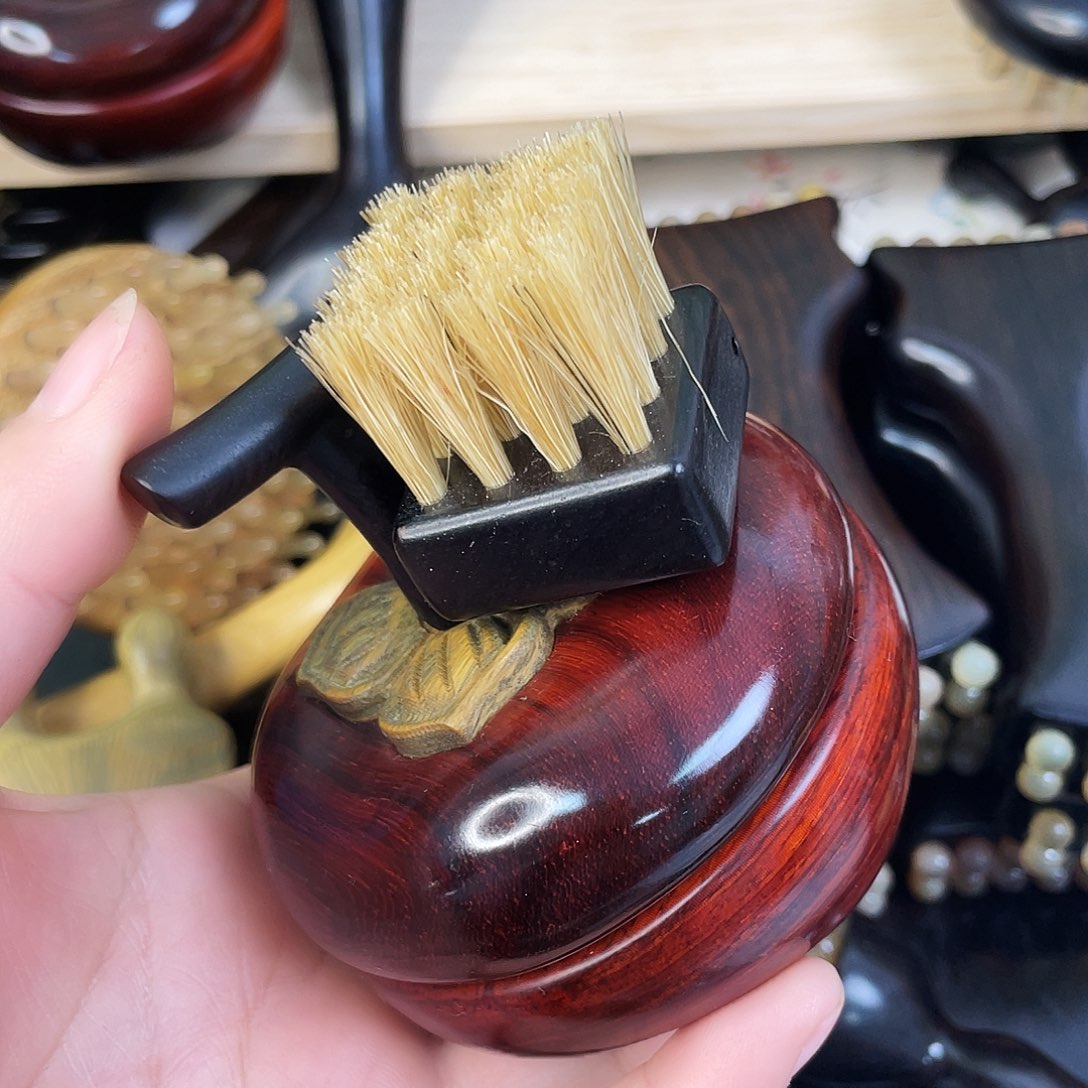 安***我事事如意有底座刷子袋油图