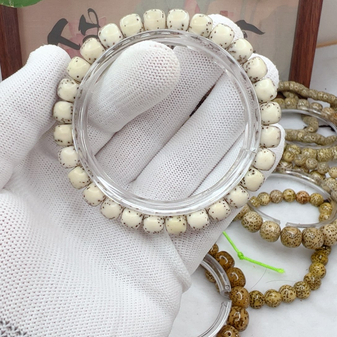 星月菩提手串87河豚大肚子留白   412