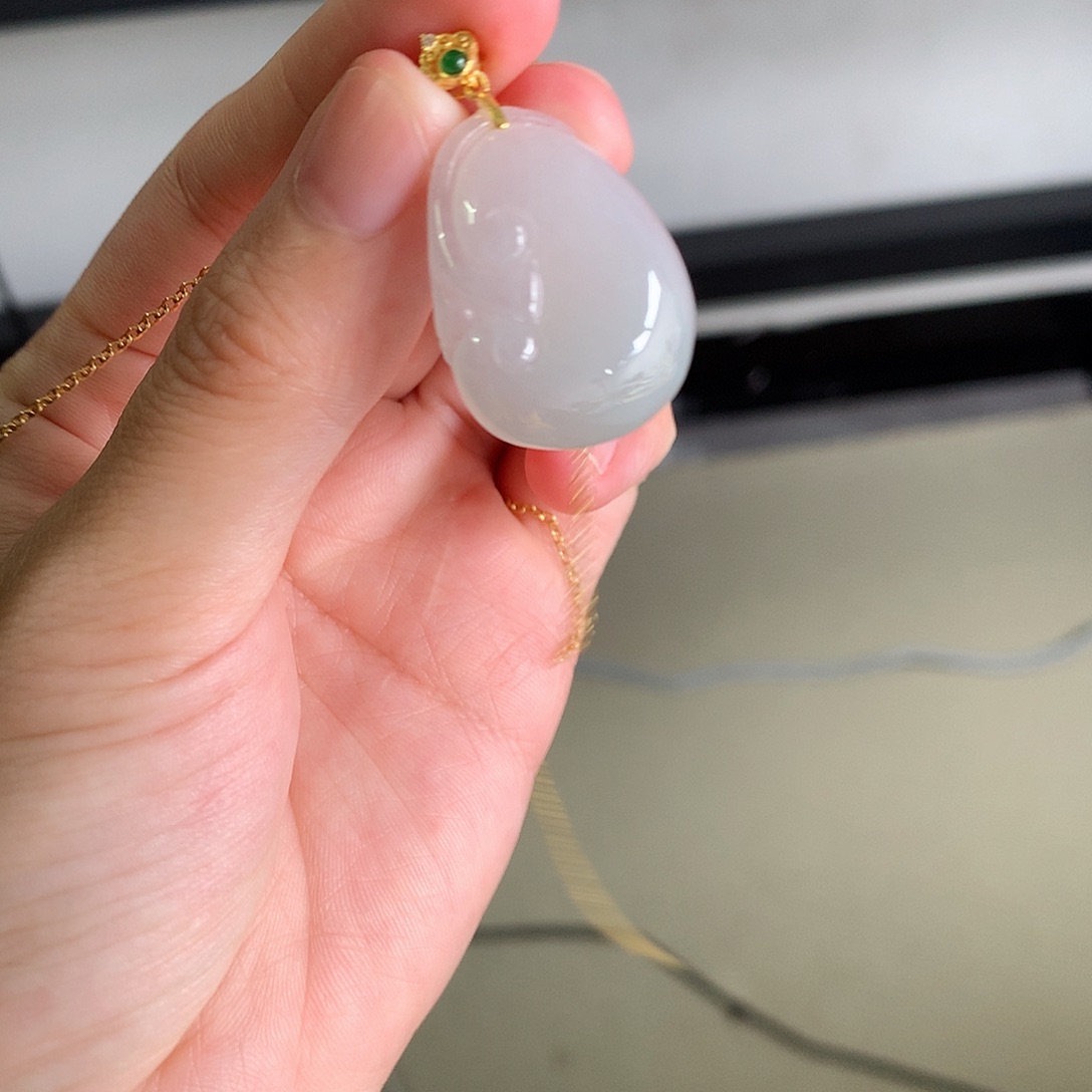 翡翠未镶嵌颈饰翡翠如意8