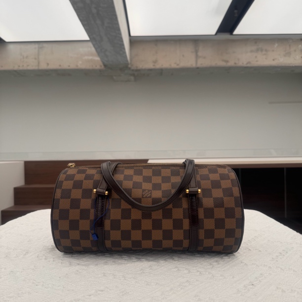 99新 LV 【嘻哈专属】/D2783/棋盘格水桶手拎包