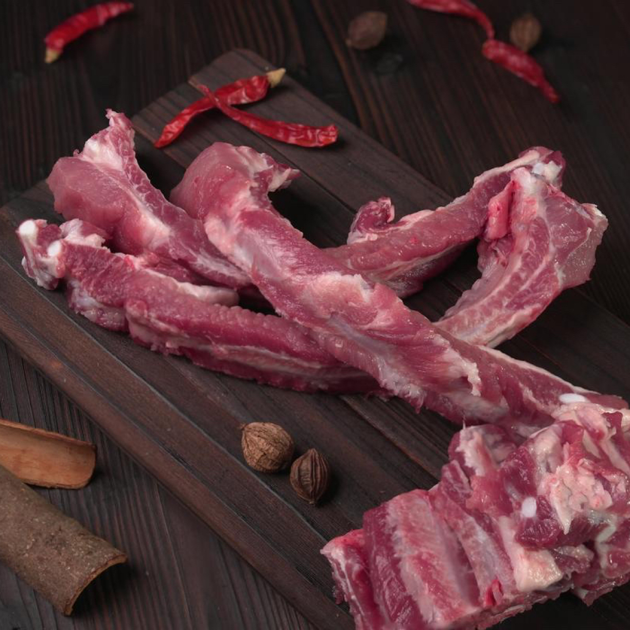 东北大猪肉精排排骨分割带脆骨（5斤）发货（以直播间为准）