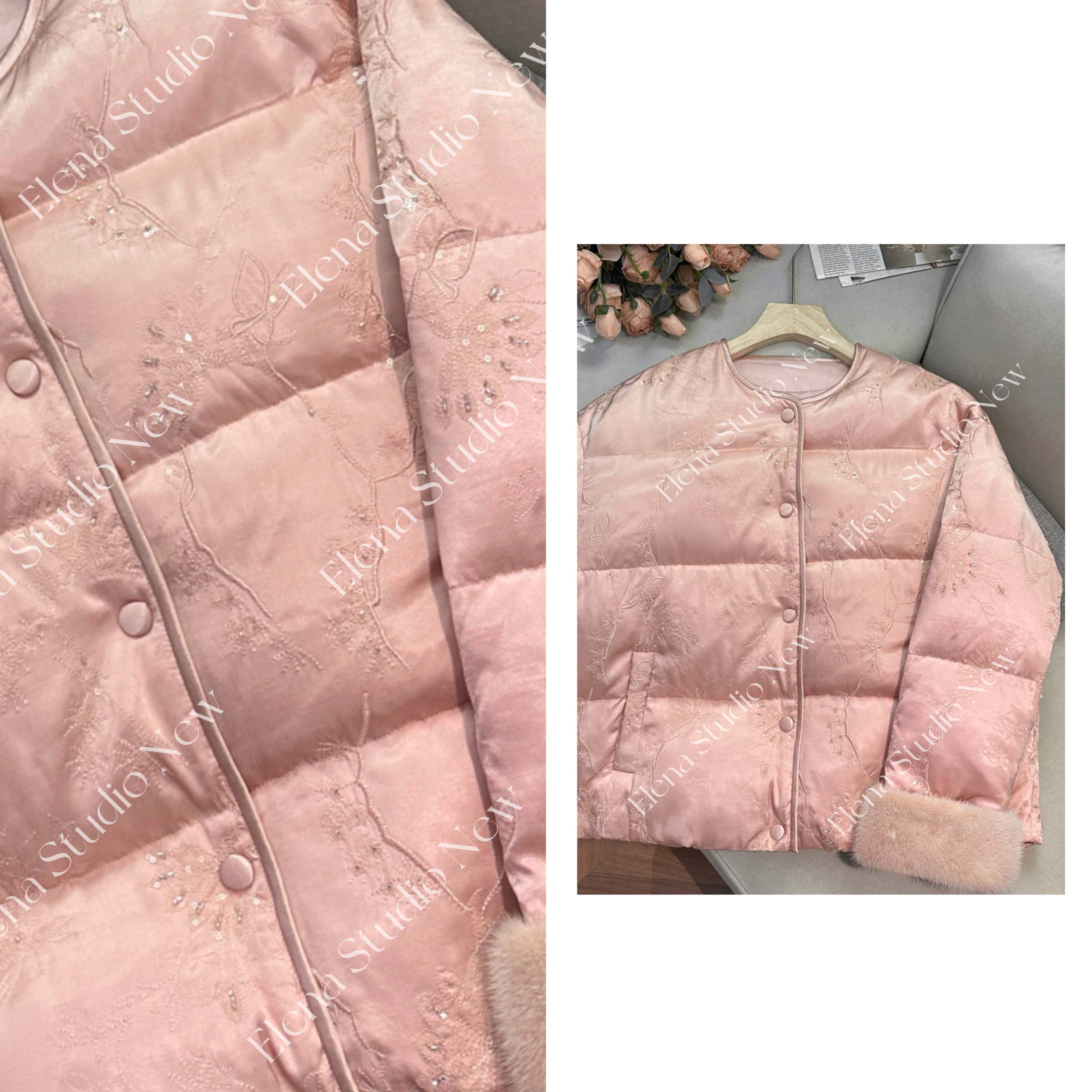 大甜甜【梨花雪】设计感貂貂精致气质温柔羽绒服百搭减龄羽绒服