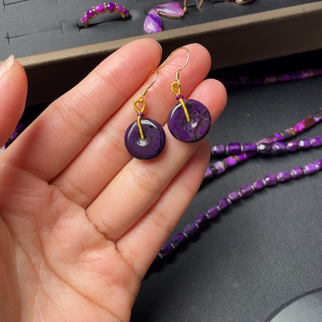 苏纪石（舒俱来）银S925镶嵌舒俱来皇家紫