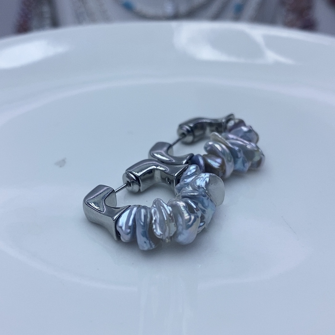 耳饰未镶嵌淡水珍珠