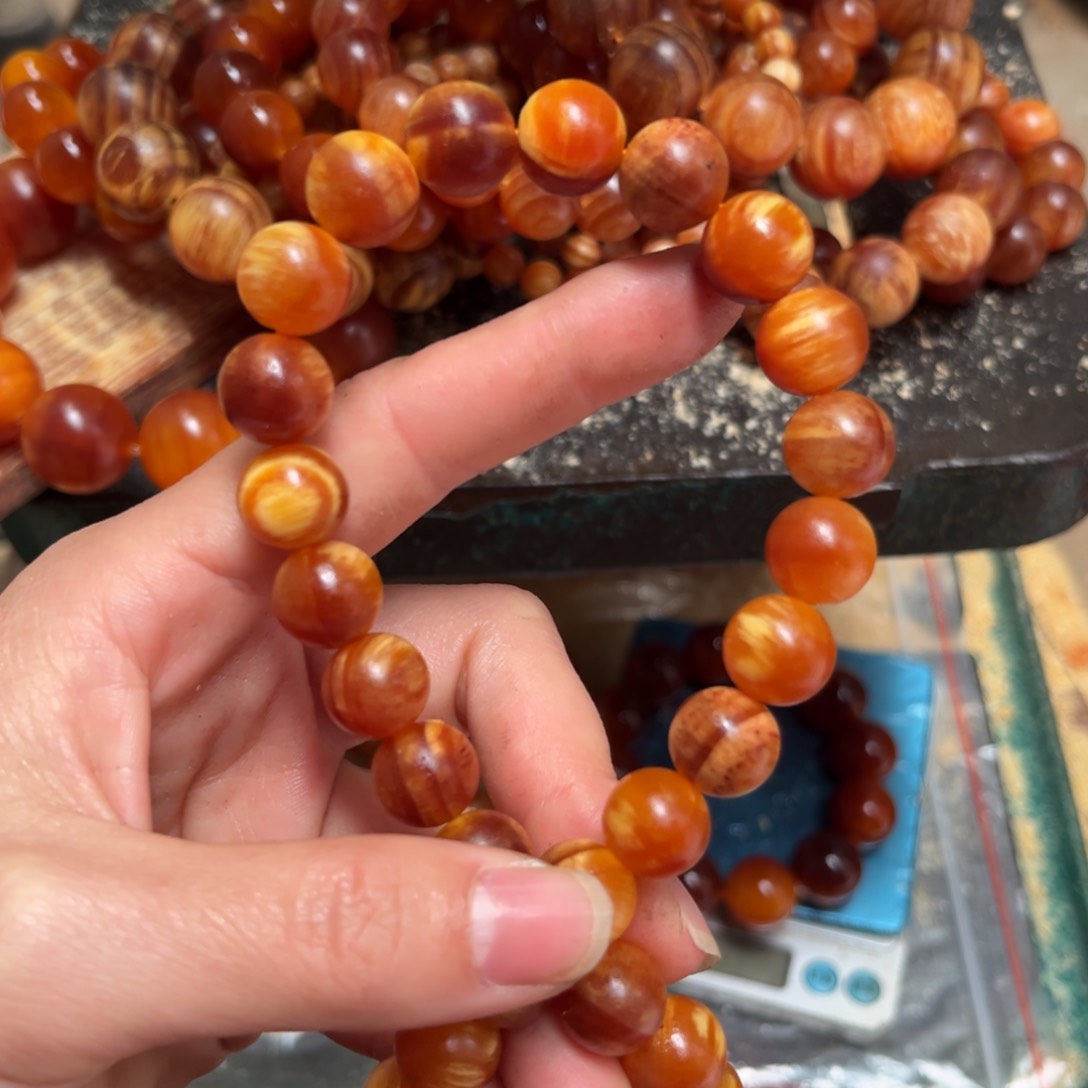 松木（琥珀木）手串/手链1.2单圈