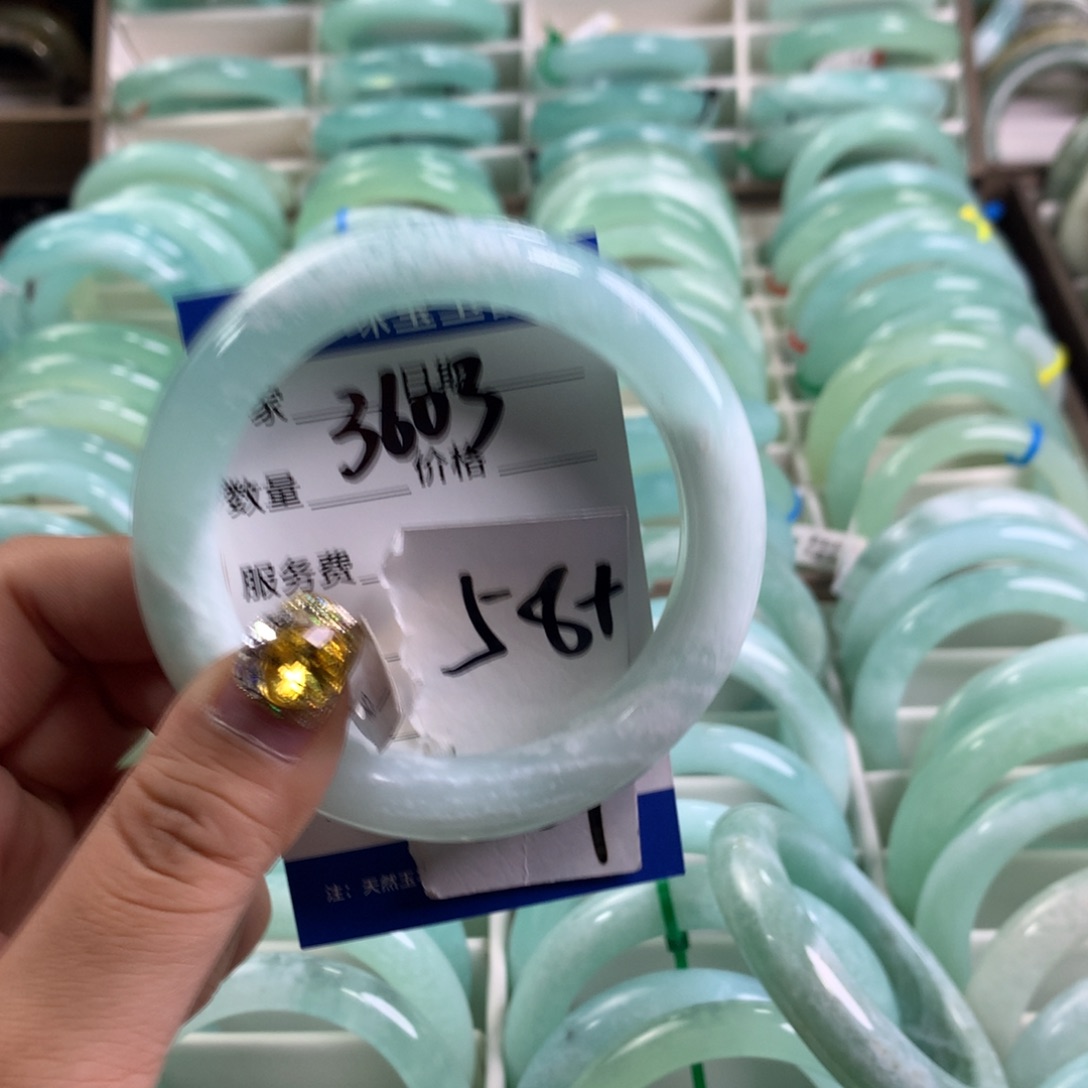 蛇纹石玉手镯未镶嵌3603