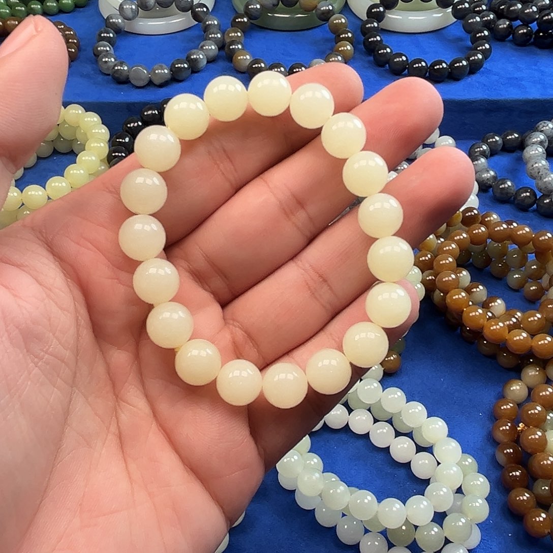 和田玉未镶嵌手链