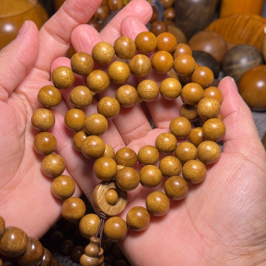 金丝楠手持佛珠手链1.2