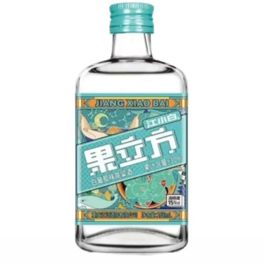 江小白 15度果立方白葡萄味高粱酒 168ml/瓶