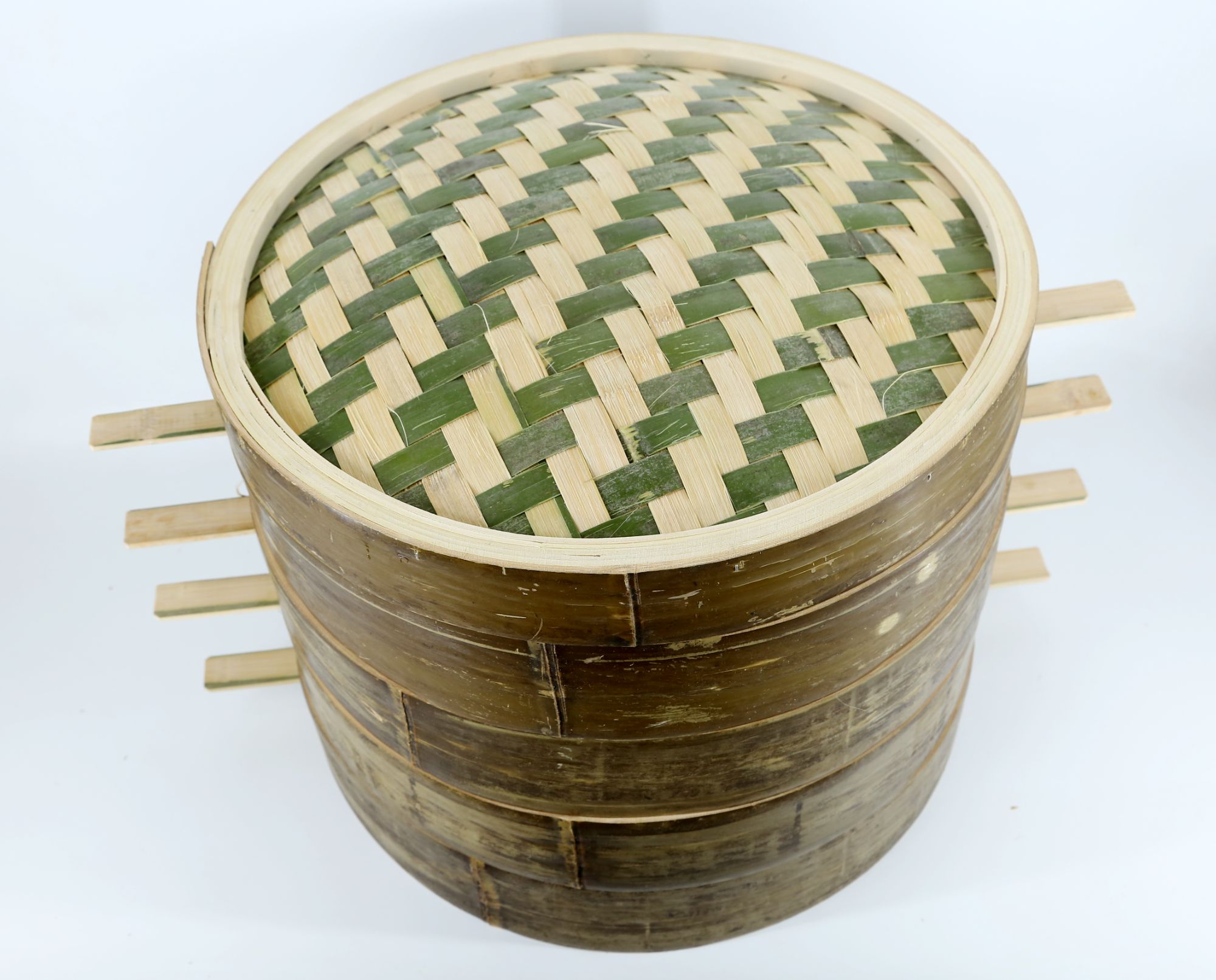 50cm加固竹手工青皮无胶水加深家用商用多用竹蒸笼竹笼屉加高蒸屉