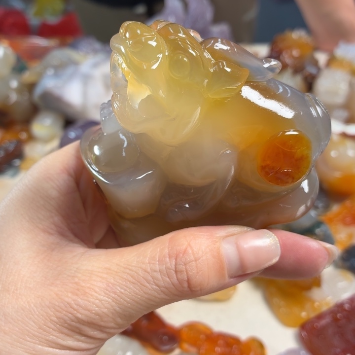 玛瑙/玉髓未镶嵌吊坠(不含链)