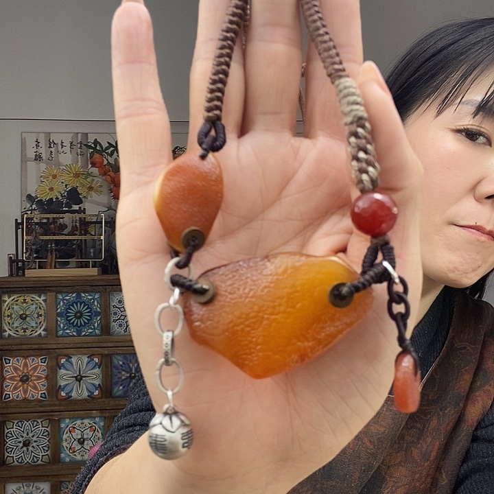 蜜蜡项链未镶嵌项链