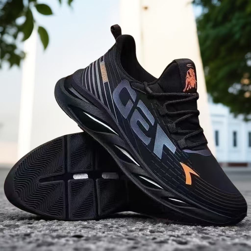 2025年秋冬时尚飞织男士潮鞋透气软弹透气轻便跑步运动鞋男款