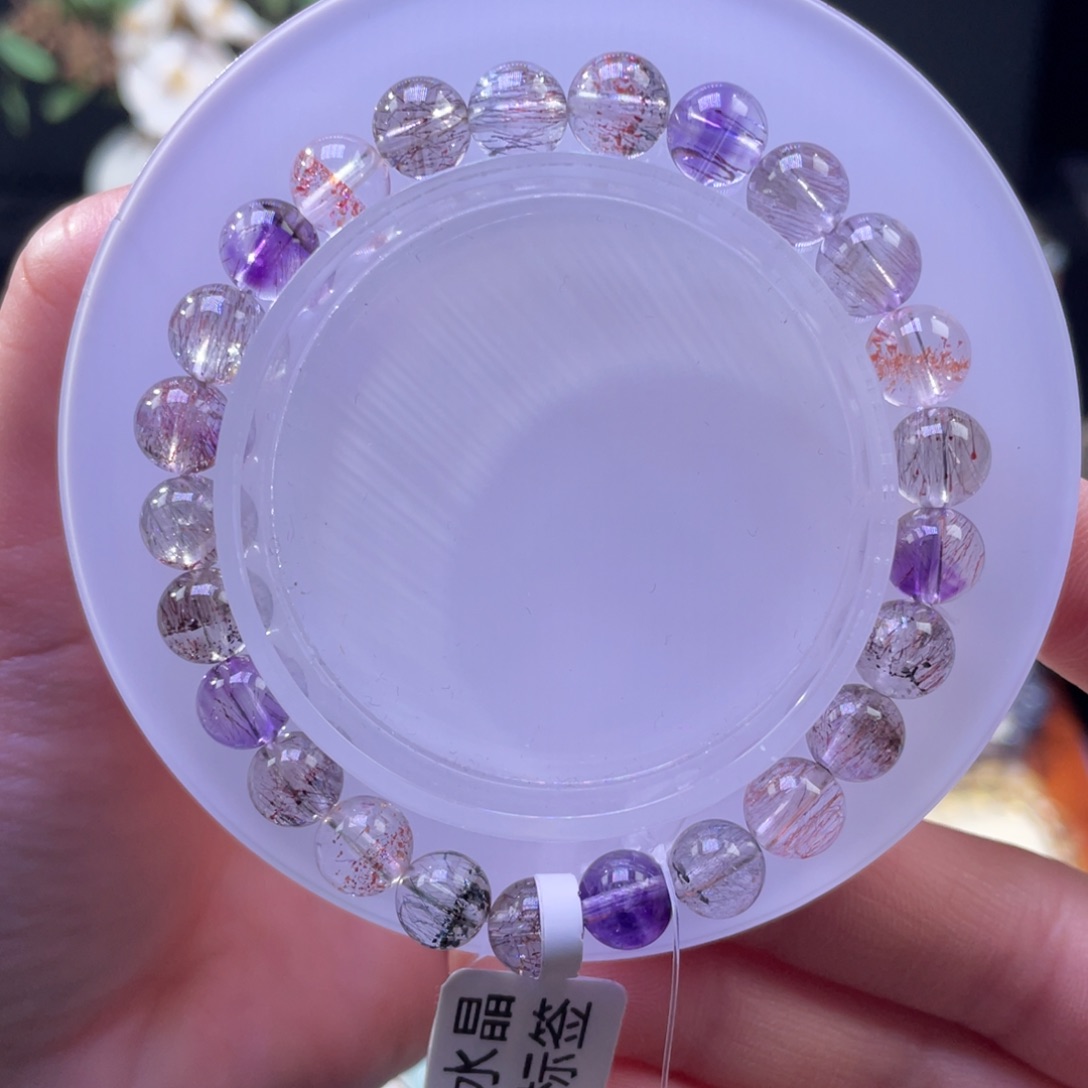 水晶手串未镶嵌桃***ᐝ7mm  600