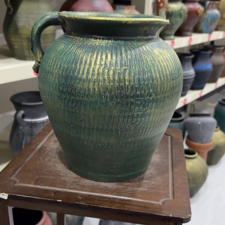 19.9-1瑕疵高25口16绿金桃心