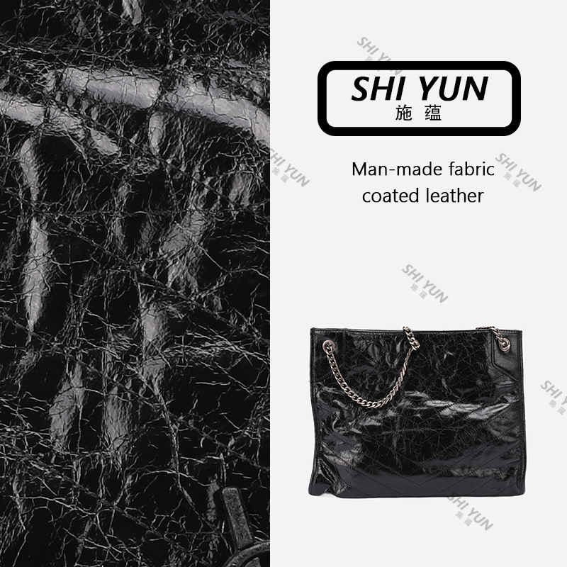 黑色时尚购物袋单肩包36001