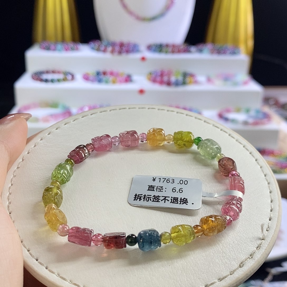 未镶嵌手链碧玺貔貅