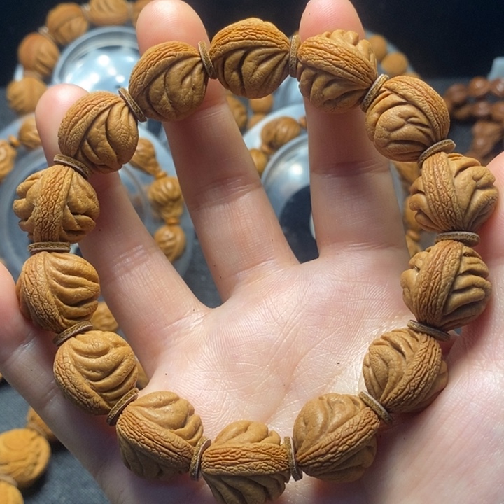 桃核吊坠秦岭山野生桃核