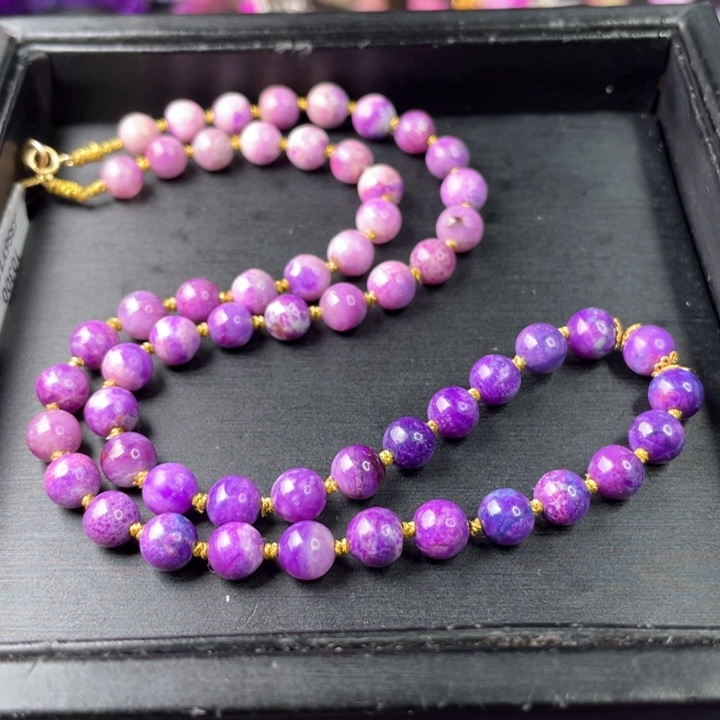 苏纪石（舒俱来）项链18K金镶嵌