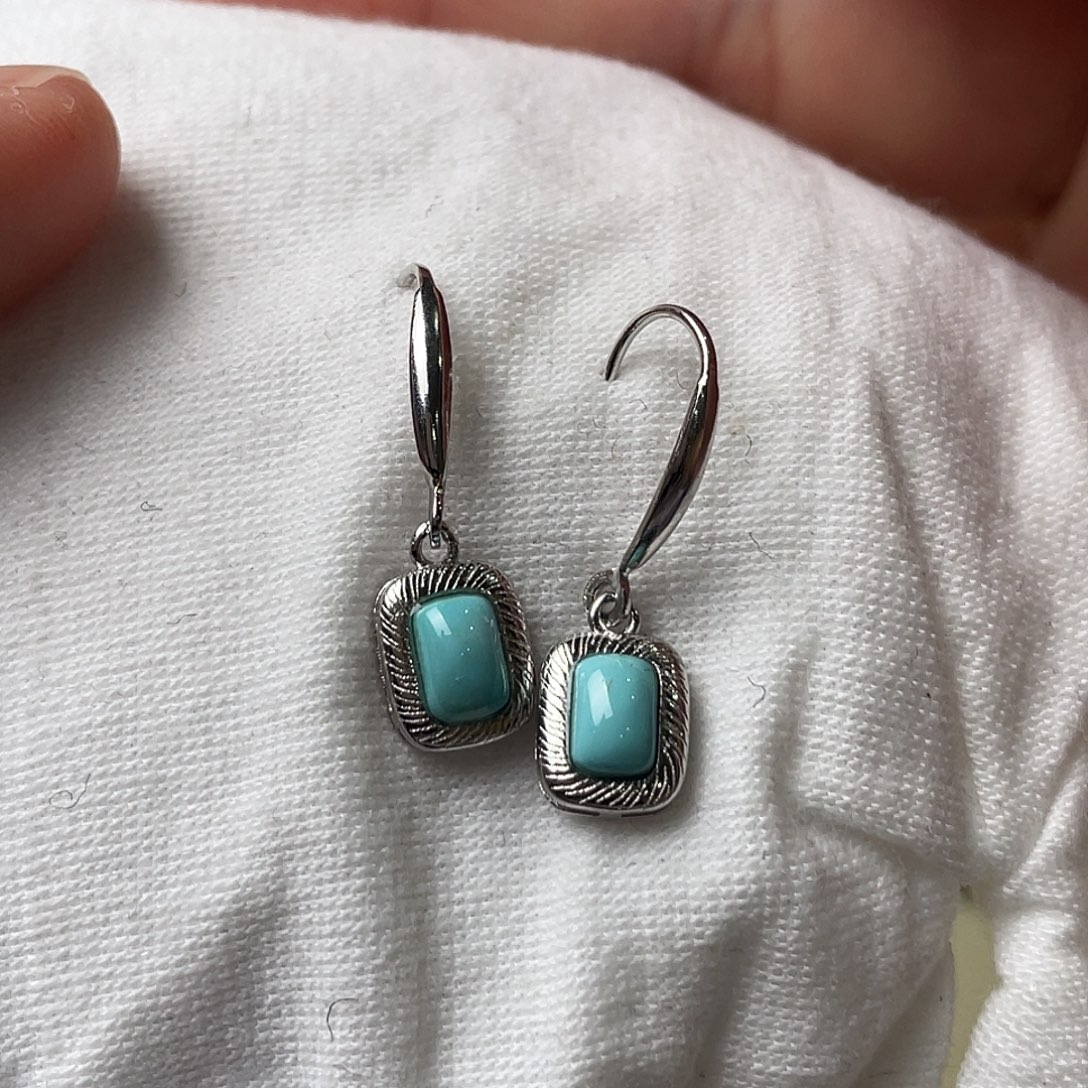 绿松石银S925镶嵌配饰