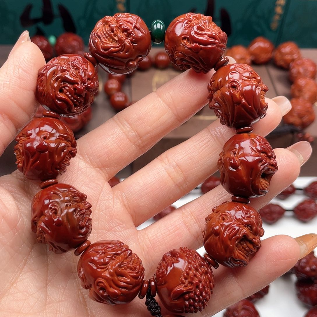 橄榄核手串红**醉恶僧手串