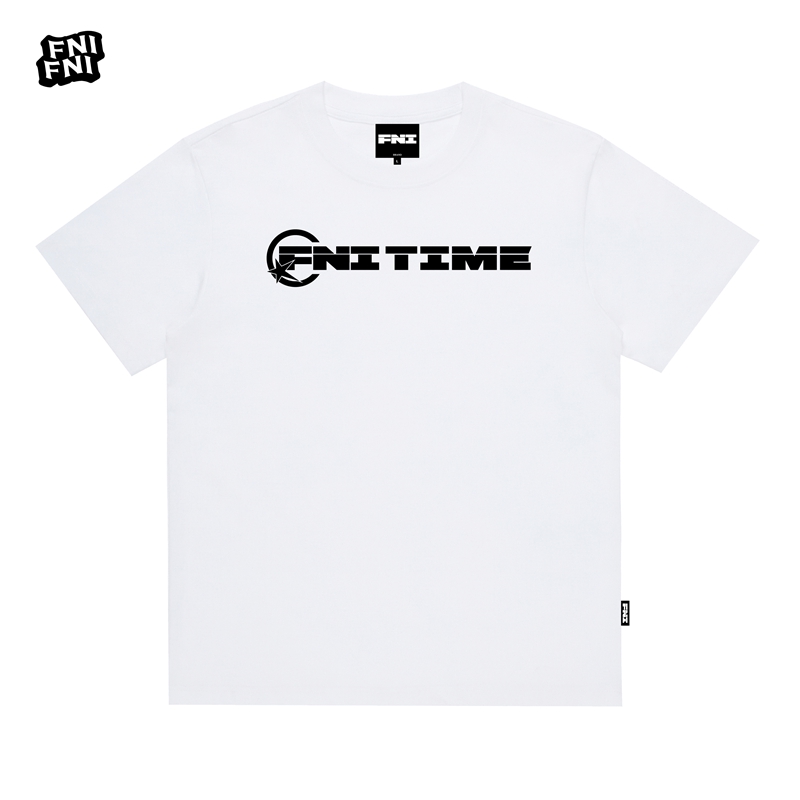FNI黑标系列（F标 AB面）国潮重磅纯棉男女同款t恤美式运动短袖胶浆