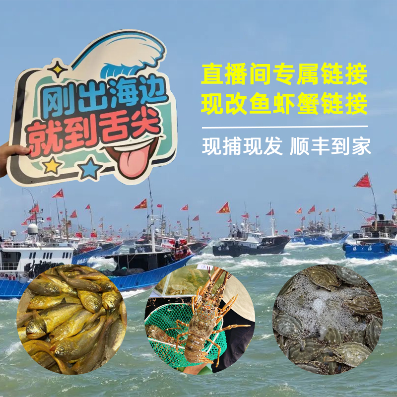 （以直播间为准）鱼虾蟹海鲜套餐 顺丰发货 江浙沪皖包邮 