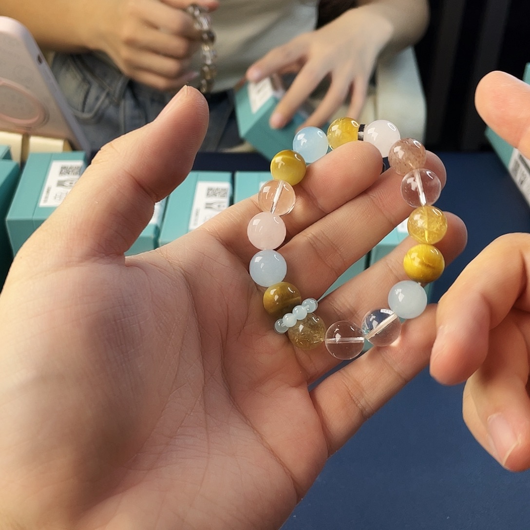 水晶银S925镶嵌手链