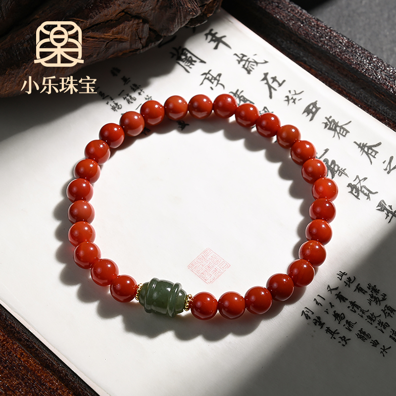 原创设计款红玛瑙单圈手链多样性发一-11114