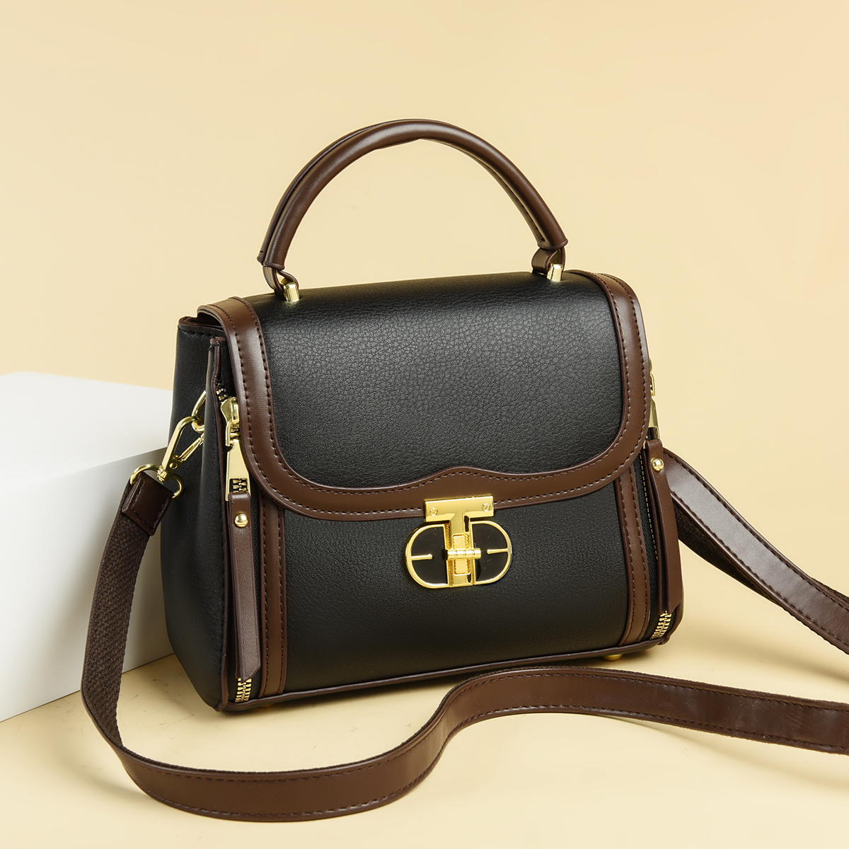 新款时尚斜挎单肩包194 黑色